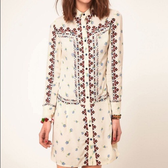 ISO: Asos Floral Embroidered Shirtdress - Picture 1 of 3